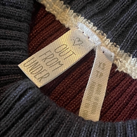 Urban Outfitters Colorblock Bodysuit - Burgundy, Navy, White - Picture 9 of 9